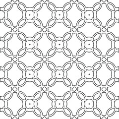 Geometric vector pattern with Black and white colors. abstract ornament for wallpapers and backgrounds.