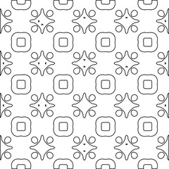 Geometric vector pattern with Black and white colors. abstract ornament for wallpapers and backgrounds.