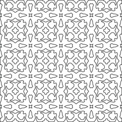 Geometric vector pattern with Black and white colors. abstract ornament for wallpapers and backgrounds.