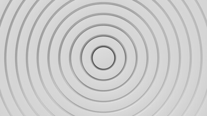 abstract composition of rings circles white lighting soft 3d render