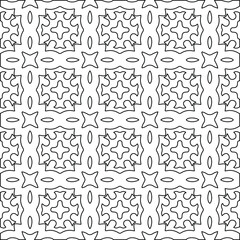 Geometric vector pattern with Black and white colors. abstract ornament for wallpapers and backgrounds.