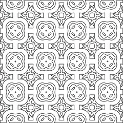 Geometric vector pattern with Black and white colors. abstract ornament for wallpapers and backgrounds.