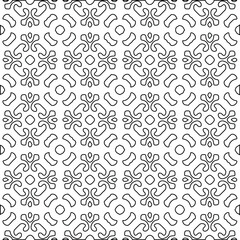 Geometric vector pattern with Black and white colors. abstract ornament for wallpapers and backgrounds.