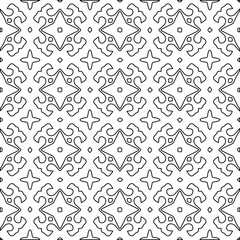 Geometric vector pattern with Black and white colors. abstract ornament for wallpapers and backgrounds.