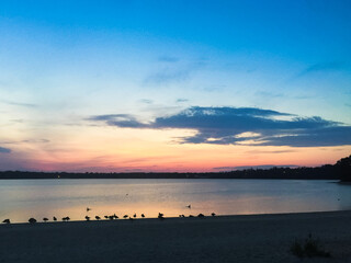 Sunset at the lake