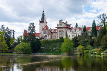 wawel castle in Blatna with lake - Czech republic