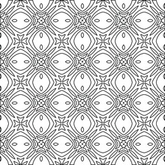Geometric vector pattern with Black and white colors. abstract ornament for wallpapers and backgrounds.