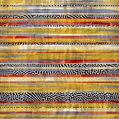 Seamless animal inspired ethnic stripe line pattern. High quality illustration. Tribal intricate and highly textured stripes interspersed with patterned stripes. Chaotic montage design.