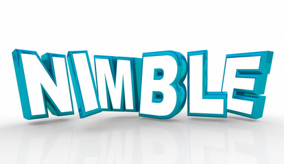 Nimble Flexible Adaptive Ready Change Winning Attitude 3d Illustration