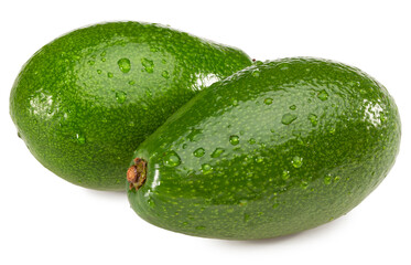 fresh avocado isolated on white background. full depth of field. clipping path