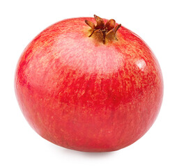 pomegranate fruit isolated on a white background. clipping path