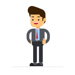 Business man character avatar