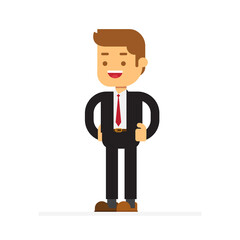Business man character avatar
