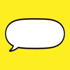 吹き出しイラスト、アイコン（手描き、マーカー風）