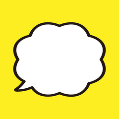 Fototapeta premium 吹き出しイラスト、アイコン（手描き、マーカー風）