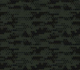 
Digital vector camouflage, geometric seamless pattern, modern trendy background.
