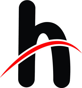 h letter vector design illustration