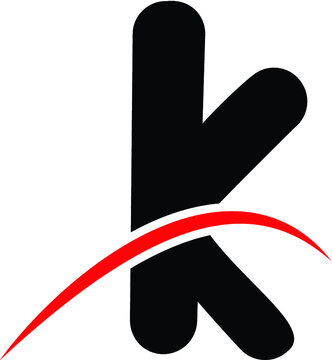 k letter logo vector design illustration