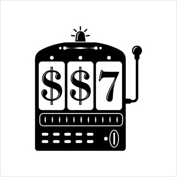 Slot Machine Icon, Fruit Gaming Machine Icon