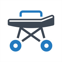 Stretcher icon, vector and glyph