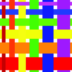 Seamless wallpaper background of gay pride rainbow weaved texture