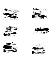 Light Paint Brush Strokes Grunge Style Design Elements