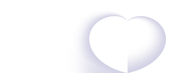 white heart background, abstract background, luxury, with geometric transparent gradient, you can use for ad, poster, template, business presentation