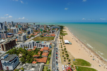 Joao Pessoa, Paraiba, Brazil on November 18, 2007. Tambau beach, the most famous urban beach in the...