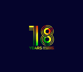 Mixed colors, Festivals 18 Year Anniversary, Party Events, Company Based, Banners, Posters, Card Material, for