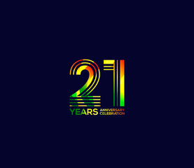 Mixed colors, Festivals 21 Year Anniversary, Party Events, Company Based, Banners, Posters, Card Material, for