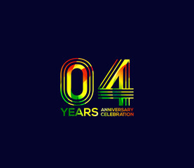 Mixed colors, Festivals 4 Year Anniversary, Party Events, Company Based, Banners, Posters, Card Material, for