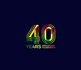 Mixed colors, Festivals 40 Year Anniversary, Party Events, Company Based, Banners, Posters, Card Material, for