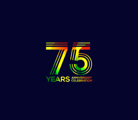 Mixed colors, Festivals 75 Year Anniversary, Party Events, Company Based, Banners, Posters, Card Material, for