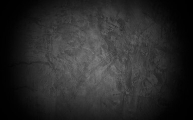 Old wall texture cement dark black gray  background abstract grey color design are light with white gradient background.