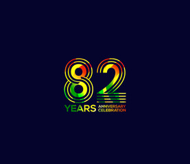 Mixed colors, Festivals 82 Year Anniversary, Party Events, Company Based, Banners, Posters, Card Material, for