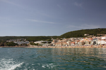 Sesimbra beach and castle