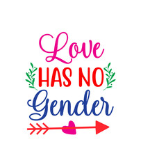 Love Has No Gender layer by layer svg cutting file