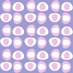 Rounded abstract seamless pattern - decorative accent for any surfaces.