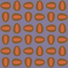 Rounded abstract seamless pattern - decorative accent for any surfaces.