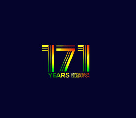 Mixed colors, Festivals 171 Year Anniversary, Party Events, Company Based, Banners, Posters, Card Material, for