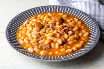 Turkish foods; dried bean (kuru fasulye)