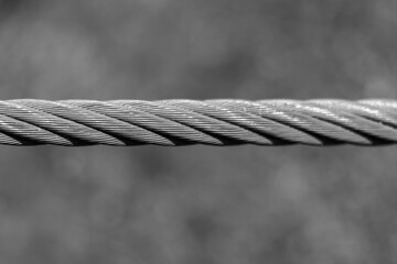 Steel wire rope with U-shaped clamps