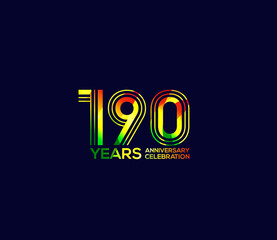Mixed colors, Festivals 190 Year Anniversary, Party Events, Company Based, Banners, Posters, Card Material, for