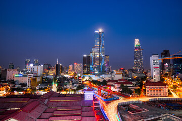 Ho Chi Minh City Cityscape at Dusk