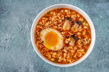 Bowl of Ramen: top view