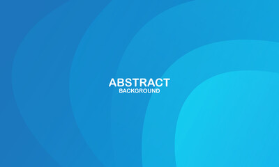 Minimal geometric background. Blue elements with fluid gradient. Cool background design for posters. Vector illustration
