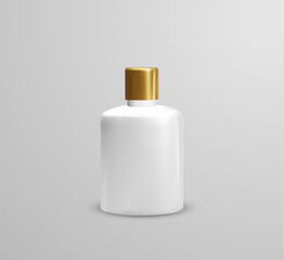 Cosmetics or hand sanitizer bottle mockup. Vector eps10