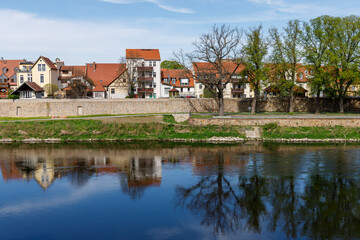 Fototapeta na wymiar Grimma, Saxony, Germany- 05 11 2021, the small town on the river Mulde is known as the 