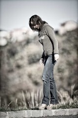 bella modella in posa
