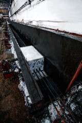 hangar plant for the creation of concrete structures